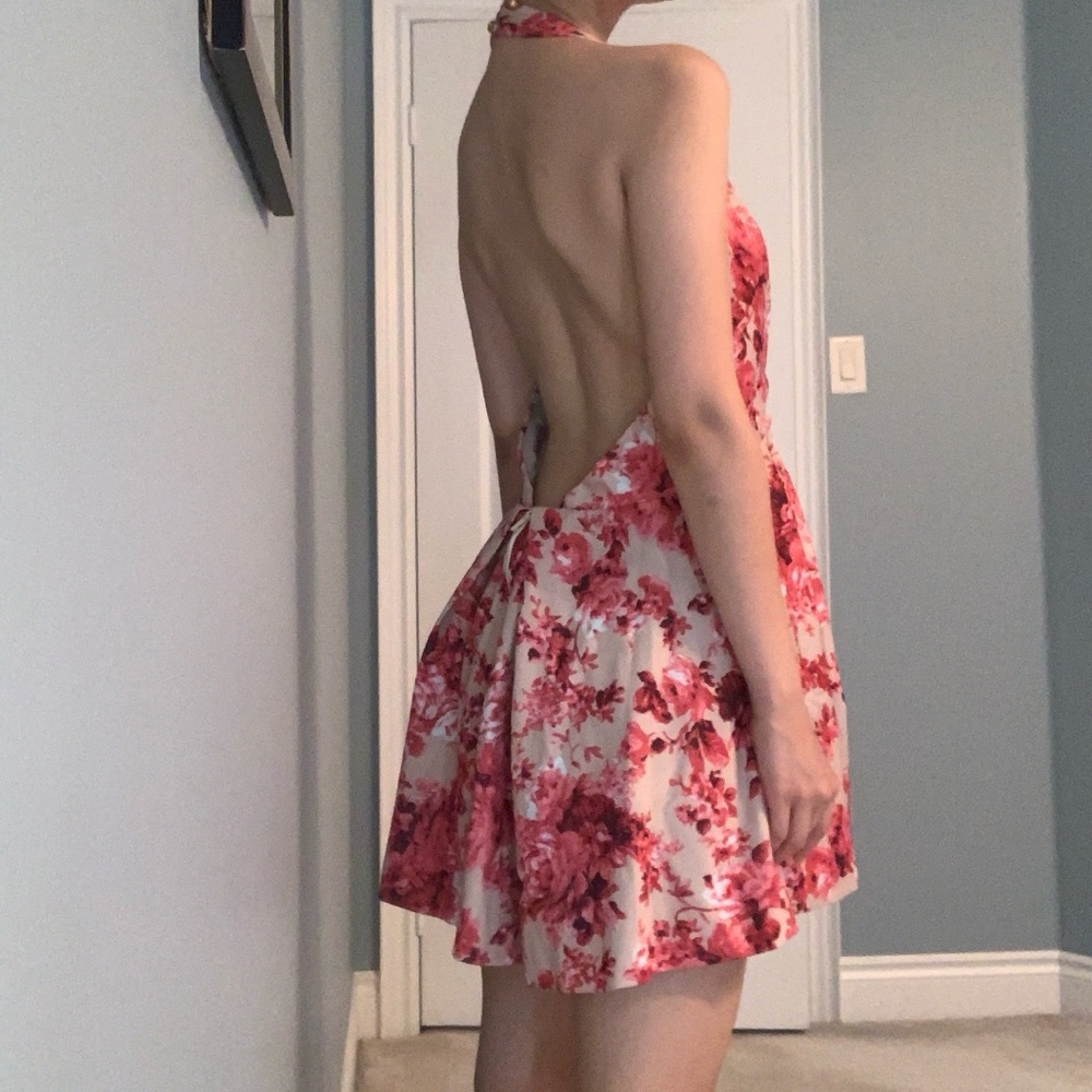 Lioness Backless Floral Dress